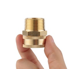 2 Pack Garden Hose Adapter,3/4″ NPT X 3/4″ GHT Connector with 3/4 inch, Brass