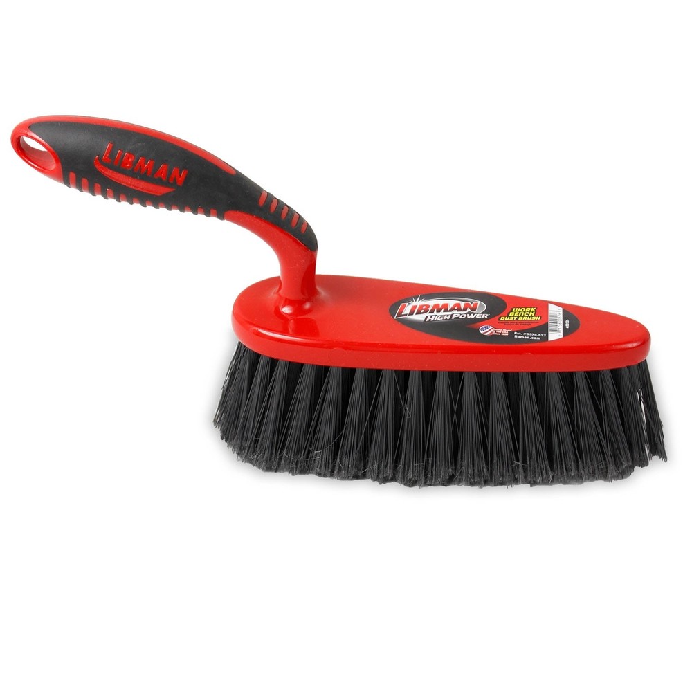 Heavy Duty Workbench Dust Brush Red & Black
