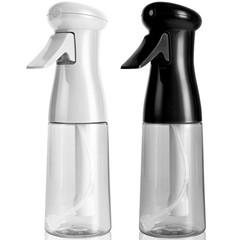 Bealee Spray Bottle For Hair, Continuous Mister Empty Black & White, 2 Pack