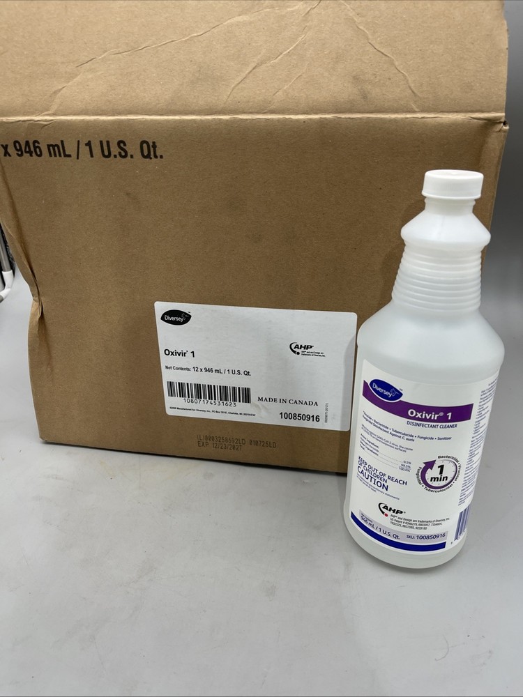 12 Pack Diversey Oxivir Tb Liquid Surface Disinfectant Cleaner 32 oz Each New