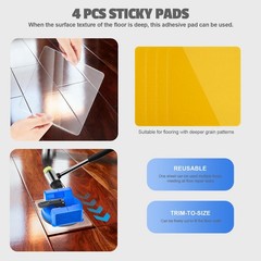 2PCS Floor Gap Fixer Tool, 2026 New Dual-Side 2pcs Kit, Blue