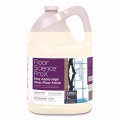 Floor Science ProX Easy Apply High Gloss Floor Finish, 1 gal Bottle, 4/Carton