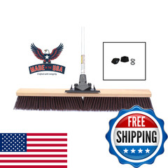 Flexsweep Made In Usa Flex-Power Unbreakable Heavy-Duty Push Broom 30 Coarse