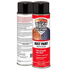 Rust Stop Spray Paint for Metal, 14oz Aerosol Can – Matte Black Finish, Epoxy…