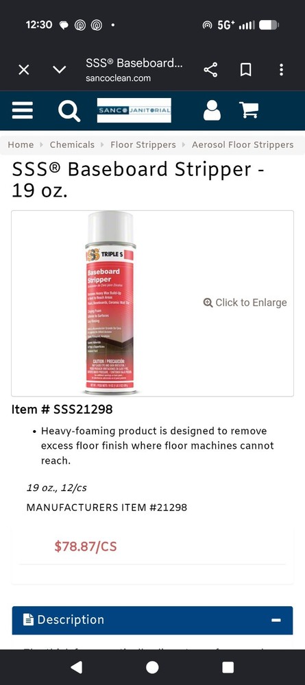 Triple S Baseboard Stripper