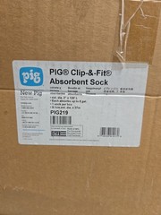 Pig 219 Pig Clip & Fit Absorbent Sock 2″ Diameter X 120′