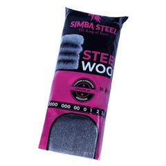 16 Pads Steel Wool Grade #1 MEDIUM Grade for Cleaning & Preparing, Mice Control