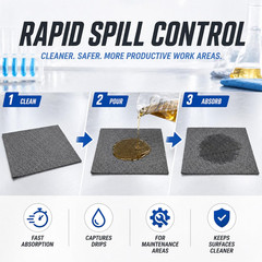 30 Pcs Oil Absorbent Pads Bulk Heavy Weight Dimpled Garage Absorbing Pad Water A