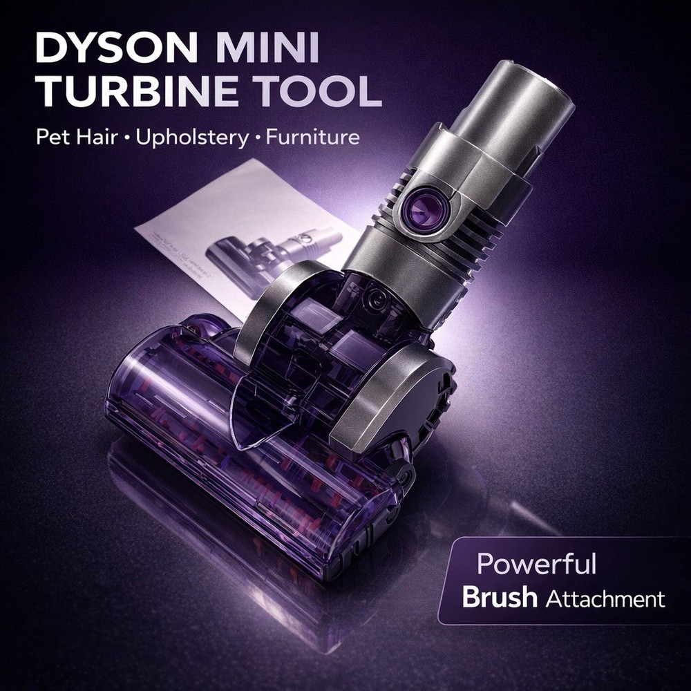 Dyson Mini Turbine Brush Head Tool Attachment Pet Hair Furniture Vacuum OEM