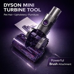 Dyson Mini Turbine Brush Head Tool Attachment Pet Hair Furniture Vacuum OEM