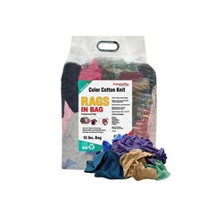 Pallet of Color Knit T-Shirt Wiping Rags – 1000 lbs.- 100×10 Bags- Multipurpose