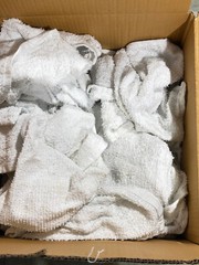 White Terry Wiping Rags & Multi-purpose Cleaning Painter Towels 25 LBS / Box