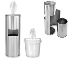 Alpine Stainless Steel Disinfecting Wipes Dispenser Floor Stand -Large Capacity