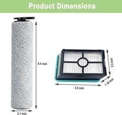 “Vacuum Parts Kit – 2 Brush Rolls + 4 Filters Fits Bissell 3831HF2/3845