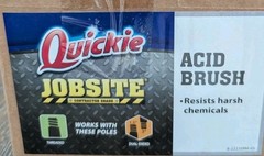 Quickie Jobsite Professional Acid Brush HEAD ONLY Threaded Handle Tampico