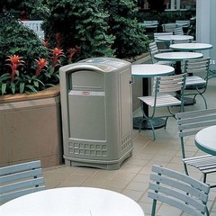 Rubbermaid Commercial Fg356300beig 19 Gal Rigid Liners, 14 In X 28 In, Beige