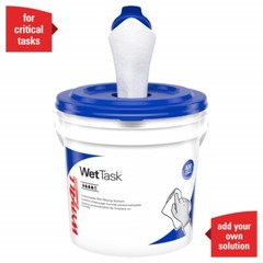 WypAll Power Clean WetTask Wipers, 06001, For Solvents System, 6 Roll/Case
