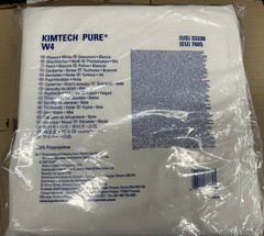 2 pk Kimtech Pure W4 Disposable Cleanroom Wipe 9″x9″ 33390, 2×100 Wipes