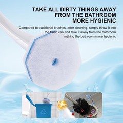 LufamlyGo Upgraded 60pcs Toilet Wand Refills fits 1 Count (Pack of 60), blue