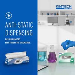 15 Boxes of 92 Kimtech 34721 Wipes: 14.7 x 16.6″ Sheet, White