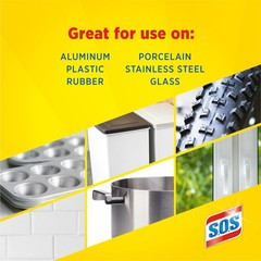 S.O.S Steel Wool Soap Pads, Lemon Fresh, 10 Count 10