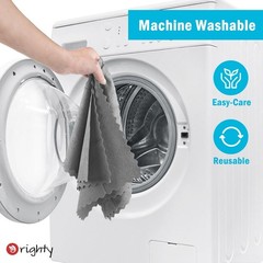 Orighty Microfiber Cleaning Cloth, 5 Pack Highly Absorbent 5 Pack, Grey