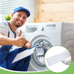 Shappy 24 Pieces Washing Machine Lint Traps and Cable Ties Set 6 Nylon White