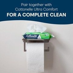 Cottonelle GentlePlus Flushable Wet Wipes with 42 Count (Pack of 4), White
