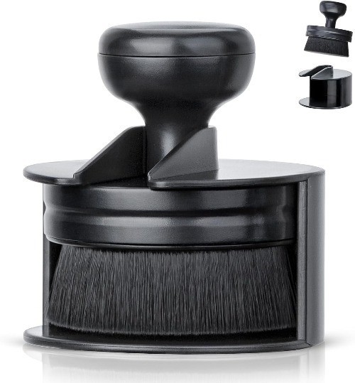 Car Tire Shine Applicator Brush with Stand, Vegan for Auto Size: 1Color: Black