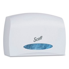 Scott 9603 14.25″ x 6″ x 9.75″ Coreless Jumbo Roll Tissue Dispenser – White New