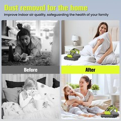 Mattress Vacuum Cleaner, 15Kpa Strong Suction Bed Vacuum with 273nm UV-C Light