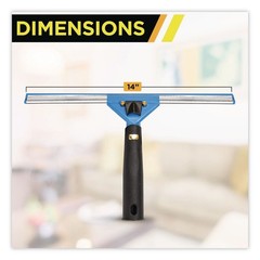 Gritt Commercial GRI129 14″ Wide Blade Swivel Window Squeegee New