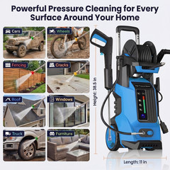 5200 PSI Pressure Washer] 5200 PSI Electric Pressure Washer | 3.6 GPM Power Wash