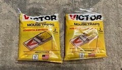 New Victor Wide-Pedal Mouse Traps 4 Traps Powerful And Effective High Catch Rate