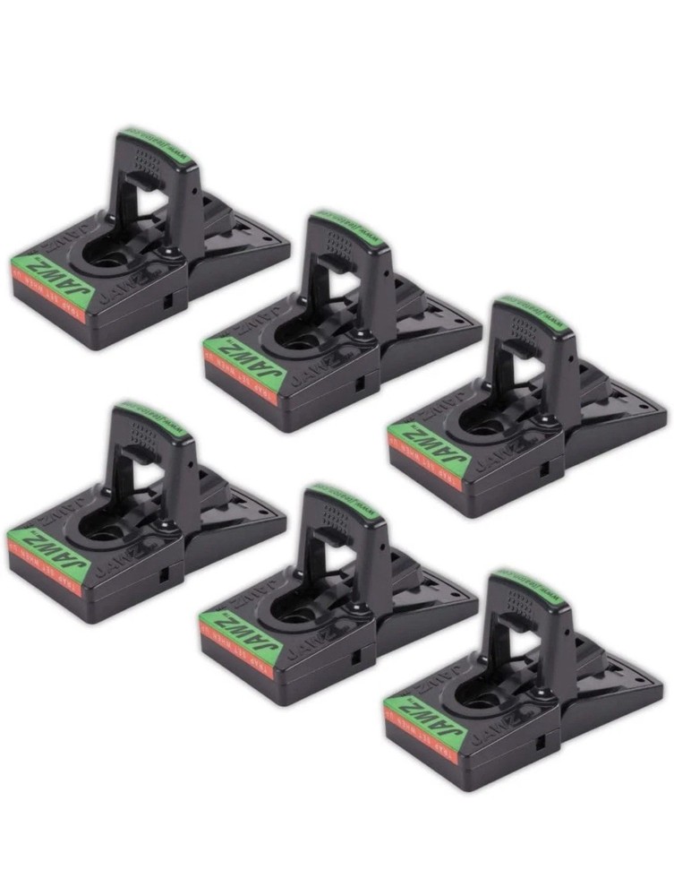 JT Eaton 409 Jawz Indoor Plastic Mouse Trap for Solid or Liquid Bait, Instant Ki