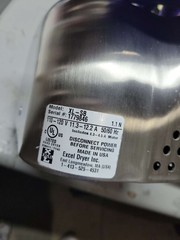 XLERATOR Hand Dryer XL-SB-1.1N-110-120V 12.5 Amps 120V Brushed Stainless Steel