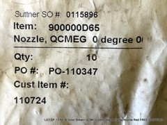 LOT OF 13 NEW Solid Stream QCMEG Zero Degree Spray Nozzle Red FREE SHIPPING
