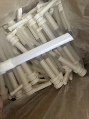 (Lot of 50) 1 Gallon White Pump Dispenser 38/400 Heavy Duty Ribbed Unlined