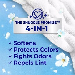 Snuggle Advanced Softness Liquid Fabric Softener, Blue Sparkle, 259 Load, 176 Oz