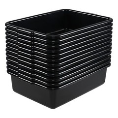 Kekow 13 L Plastic Bus Box/Utility Box, Commercial Wash Basin Tote Box, 12-Pack