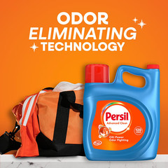 Persil Advanced Clean Oxi+Odor Liquid Laundry Detergent, 120 Loads, 201.6 Fl Oz