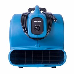XPOWER P-830H 1 HP 3600 CFM Air Mover Carpet Dryer Fan Blower w/ Handle & Wheels