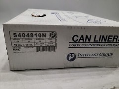 HDPE Trash Can Liners Bag Mil 40″x48″ 40-45 Gal Box of 10 qty (250 pack)