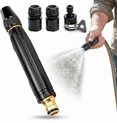 2026 New Jet Nozzle Power Washer for Garden Hose, Hose Black suit