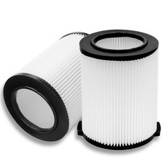 2 Pack Standard Wet/dry Vac Filter Vf4000 Compatible with RIDGID Vacs White