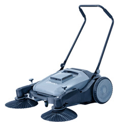 Industrial 38″ Walk Behind Push Sweeper with 3 Broom Brush, Outdoor or Indoor