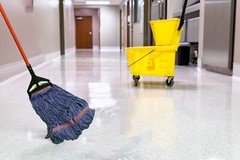 Blue Premium Blended – Large Narrow Band Looped-End Wet Mop – Superior Pick-up