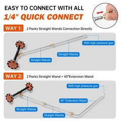 2-in-1 Can Move Horizontally Pressure Washer Undercarriage Cleaner Water Broo…
