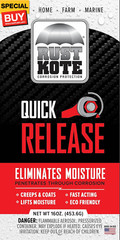 RustKote Quick Release Aerosol 12oz, Penetrating Oil. Corrosion Inhibitor. Loose