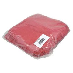 New Red Shop Towels, Cotton, 12 In X 12 In, 100 Pk, 21825